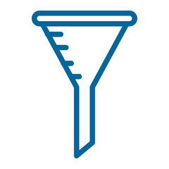 glass funnel color icon