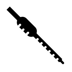 glass funnel solid icon