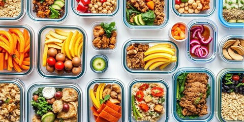 Colorful Meal Prep Containers - Healthy Eating Solutions