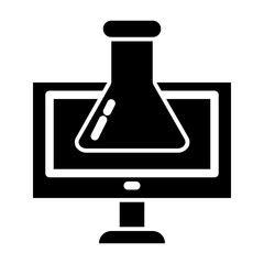 laboratory results glyph icon