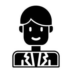 laboratory staff glyph icon