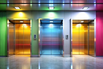 Dynamic Elevator Doors - Open & Closed, High-Quality Images