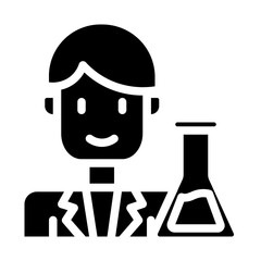 laboratory staff_1 solid icon