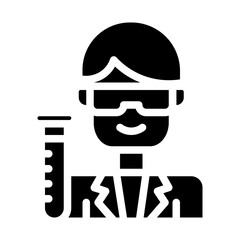 laboratory staff_2 solid icon