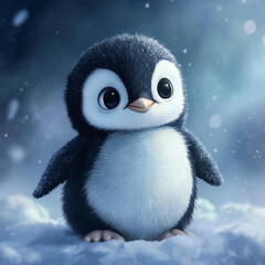 Fototapeta premium A cute penguin