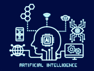 人工知能をイメージしたイラスト