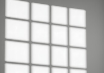 Fototapeta premium Abstract Window Light and Shadow Overlay on Wall for Background