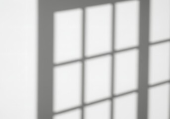 Window Shadow on White Wall Creates Minimalist Interior Design Concept