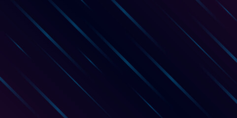 Dark Abstract Background with Blue Streaks. Futuristic Speed Lines on Dark Background. Abstract. Vector. 