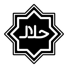 Obraz premium halal symbol