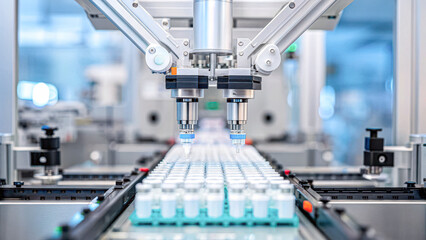 Healthcare industry advanced robotics and automation in production labs