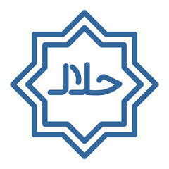 Obraz premium halal symbol
