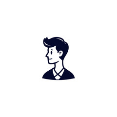 People icon character flat design. Cartoon avatar, profile in vector illustration