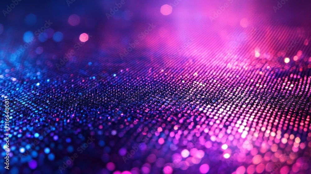 Poster a cascade of sparkling lights creates a magical atmosphere, illuminating a textured surface with rad