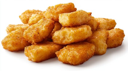 Indulge in the crispy and golden perfection of these seasoned potato bites, a delightful treat that promises a burst of flavor with every mouthful Each bite is carefully crafted, featuring a tender