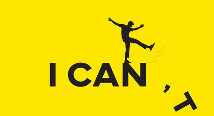 I Can Motivational Quote. Creative Wall Design. Mindset, Skill Development