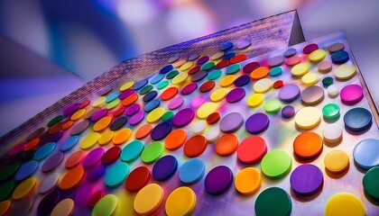 Obraz premium The interplay of shapes creates a unique rhythm. 