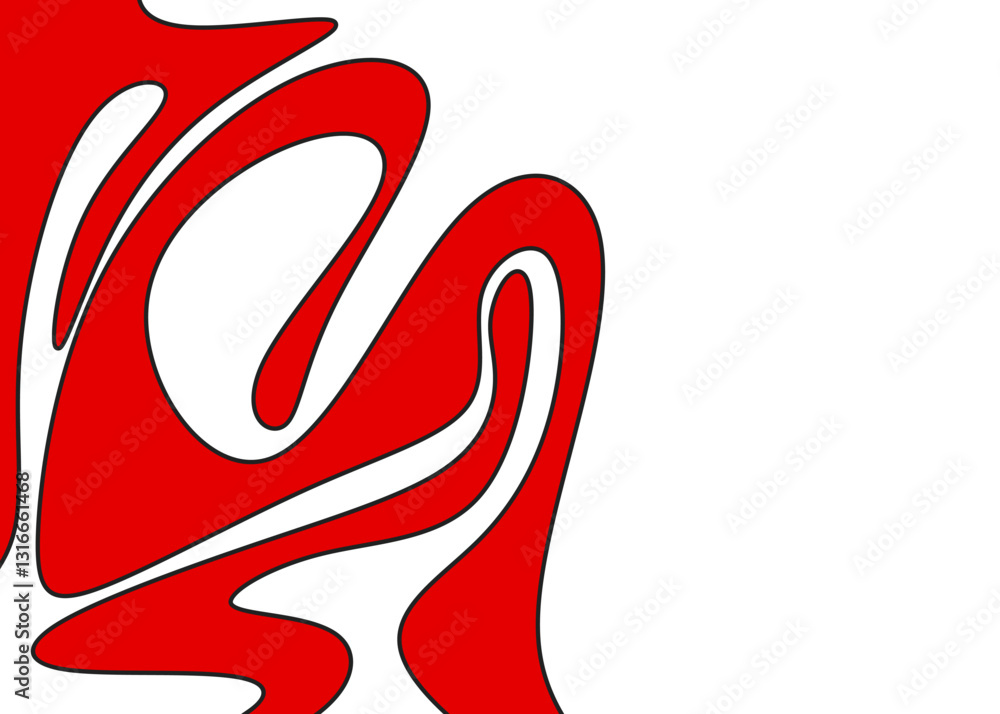 Poster abstract background with wavy line pattern and with some copy space area