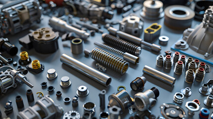 Quality & Innovation: An Extensive Collection of Premium Auto Parts Displayed Neatly