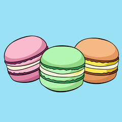 colored macarons