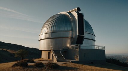 Obraz premium A celestial odyssey begins at the observatory