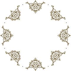 Beautiful flower art and mandala vector design