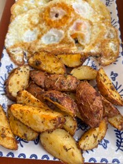 Potatoes and eggs