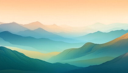 foggy sunrise in the mountains wallpaper background