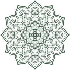 Beautiful flower art and mandala vector design