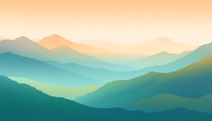 foggy sunrise in the mountains wallpaper background
