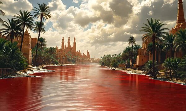The First Egyptian Plague, Water Turned to Blood