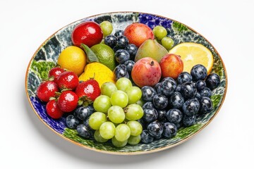 A close-up of a colorful fruit platter, fresh and inviting