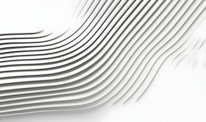 Naklejka premium Abstract Modern Lines on White Background Creating Dynamic Flow
