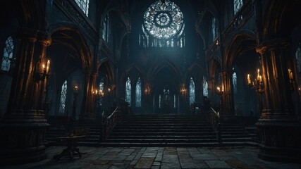 Obraz premium Resist the curse or be consumed in a gothic MMO