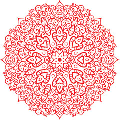 Beautiful flower art and mandala vector design