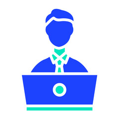 Online Learning Vector Icon Design Illustration