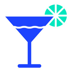 Cocktail Vector Icon Design Illustration