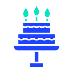 cake Vector Icon Design Illustration