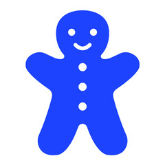 Gingerbread Vector Icon Design Illustration