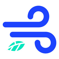 Wind Vector Icon Design Illustration