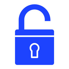 Unlocked Vector Icon Design Illustration