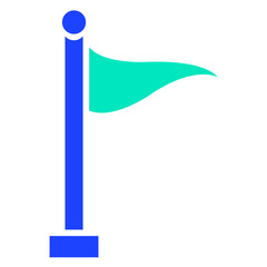 Flag Vector Icon Design Illustration