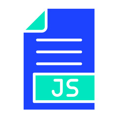 JS Vector Icon Design Illustration