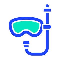 Scuba diving Vector Icon Design Illustration