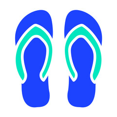 Flip flop Vector Icon Design Illustration