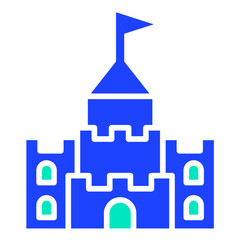 Sand castle Vector Icon Design Illustration