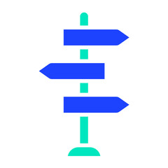 Signpost Vector Icon Design Illustration