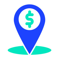 Atm location Vector Icon Design Illustration