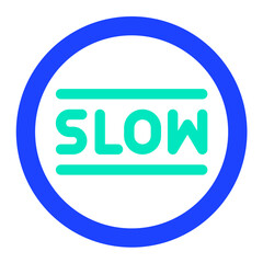 Slow Vector Icon Design Illustration