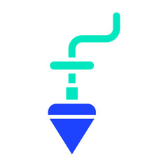 Plumb bob Vector Icon Design Illustration
